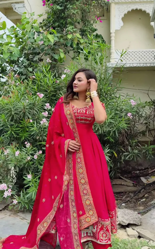 Premium_Red_Embroidered_Anarkali_Suit_Set_For_Festive_Wear