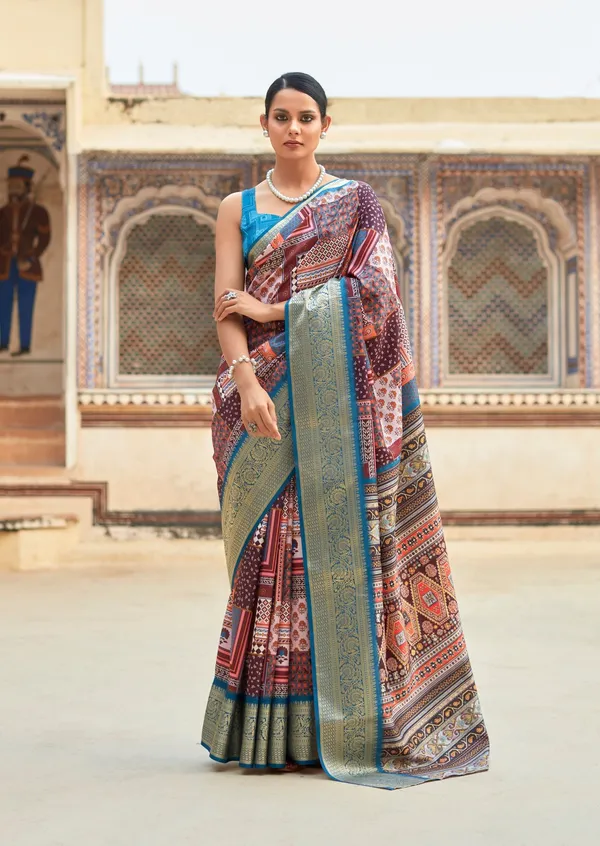 Multi_Classic_Designer_Dola_Viscose_Saree_With_Printed_Pattern_Default_Title