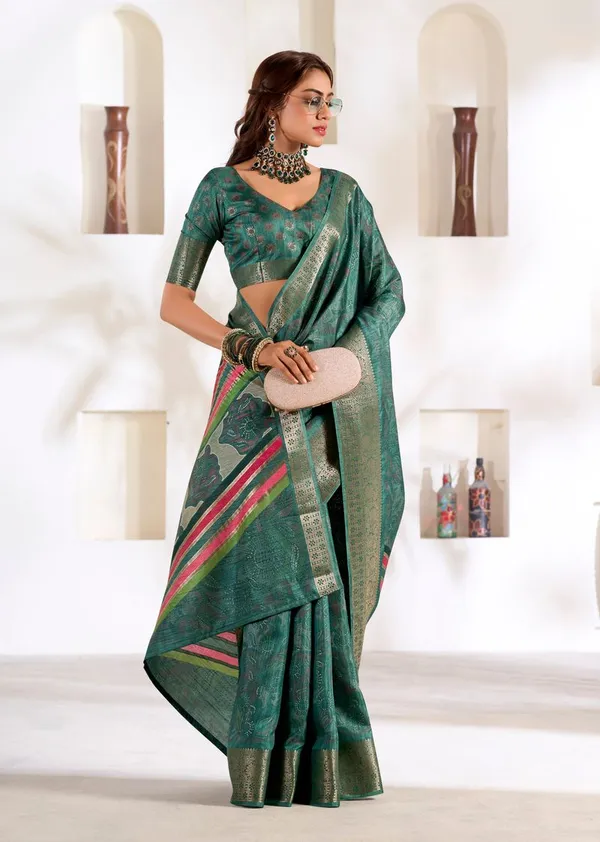 Rama_Green_Premium_Designer_Soft_Dola_Silk_Saree_Default_Title