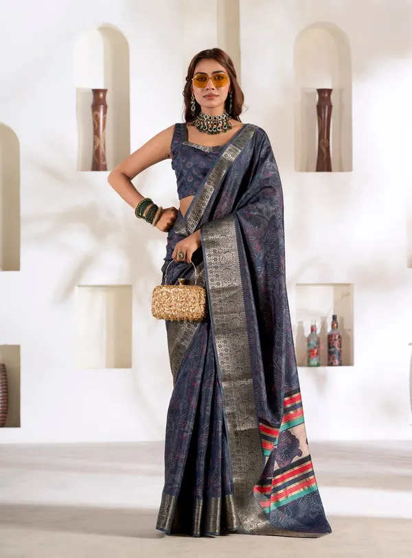 Navy_Blue_Stylish_Designer_Soft_Dola_Silk_Saree_With_Art_Silk_Blouse_Default_Title