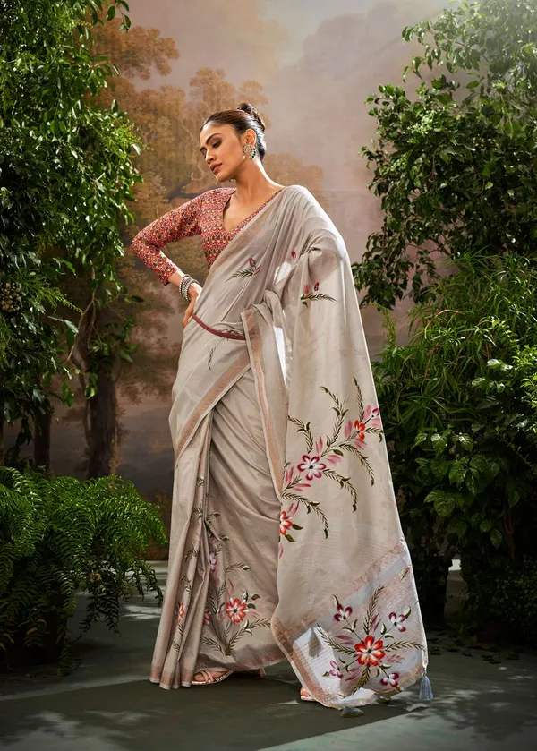 Grey_Premium_Designer_Soft_Linen_Tissue_Saree_Default_Title