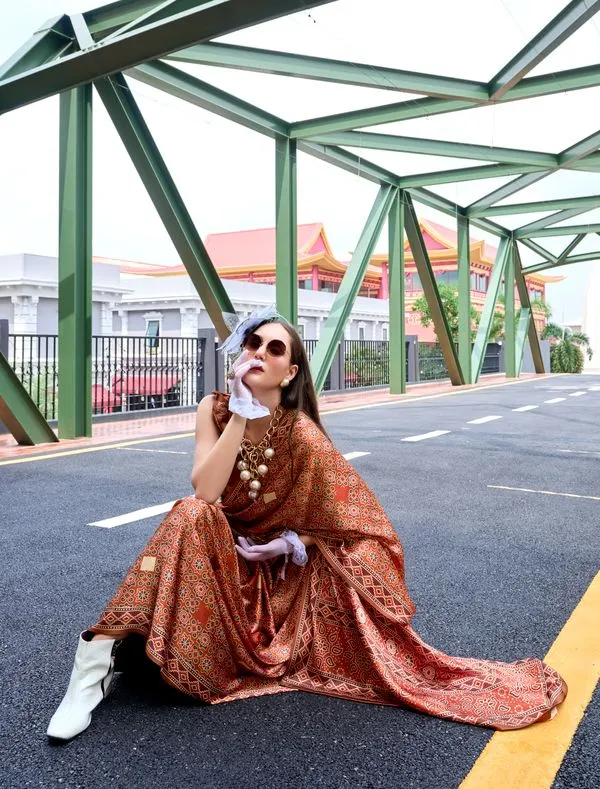 Rust_Classic_Designer_Dola_Viscose_Saree_Default_Title