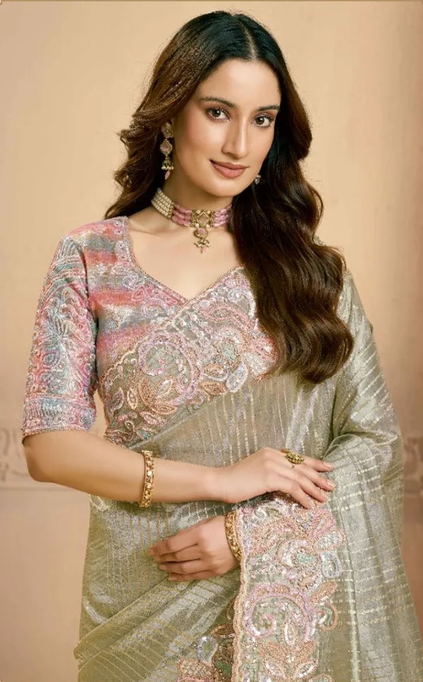 Premium_Silk_Brocade_Sequins_Embroidery_Swarovski_Work_Handwoven_Zari_Tissue_Saree_Default_Title