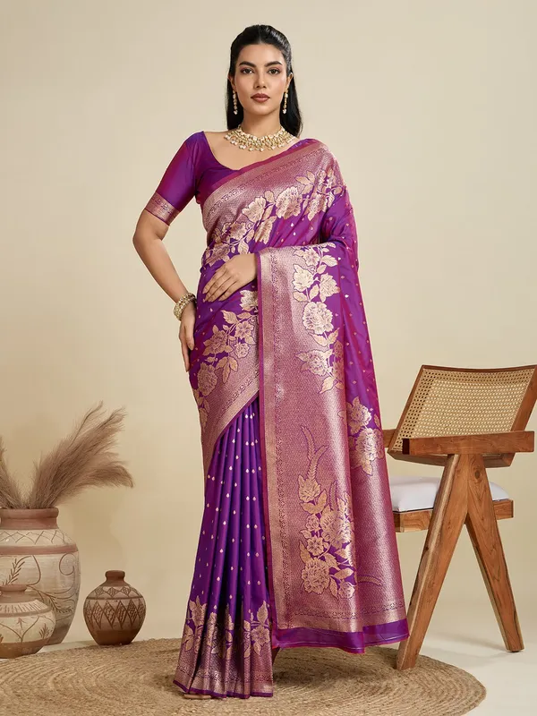 Purple_Traditional_Wear_Designer_Soft_Kanjivaram_Silk_Saree_Default_Title