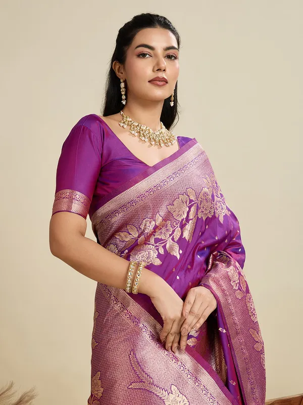 Purple_Traditional_Wear_Designer_Soft_Kanjivaram_Silk_Saree_Default_Title