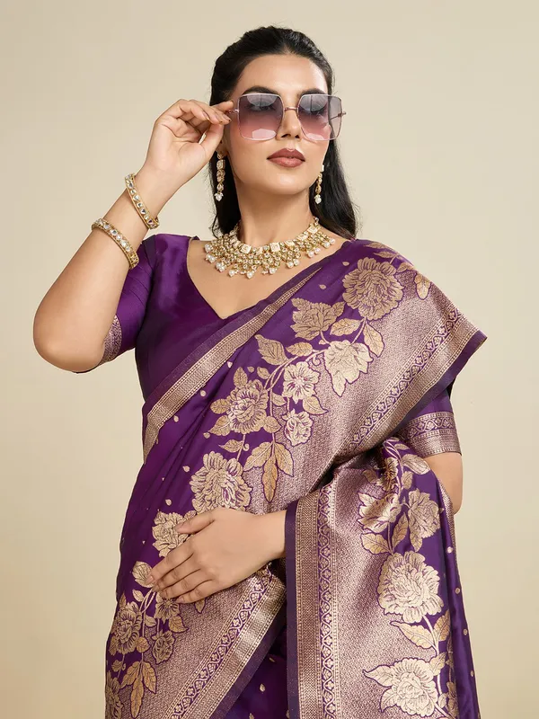 Wine_Luxury_Designer_Soft_Kanjivaram_Silk_Saree_Default_Title