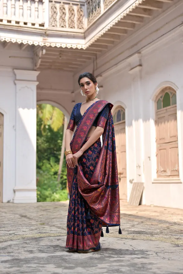Navy_Blue_Premium_Wedding_Wear_Designer_Soft_Pashmina_Silk_Saree_Default_Title