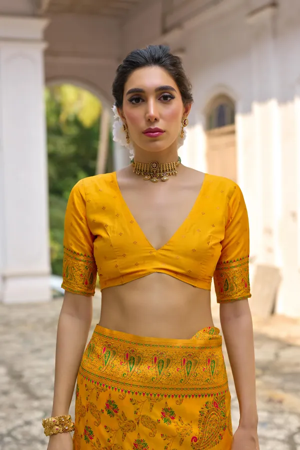 Yellow_Premium_Designer_Soft_Pashmina_Silk_Saree_Default_Title