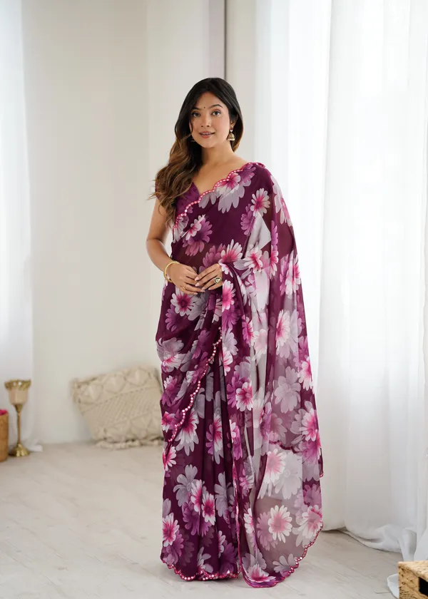 Enchanted_Blossom_Wine_Georgette_Saree_Default_Title
