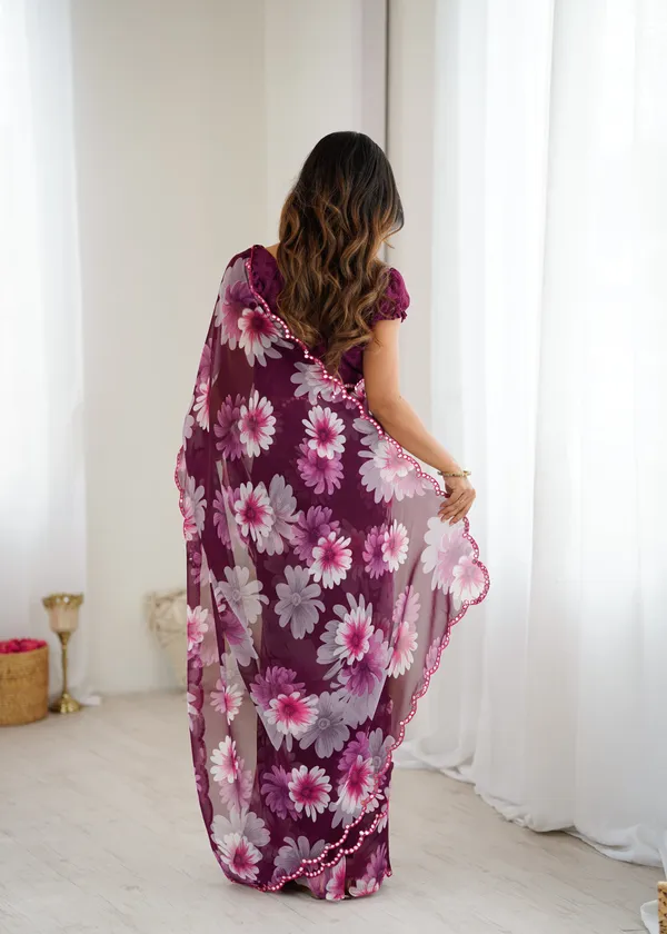 Enchanted_Blossom_Wine_Georgette_Saree_Default_Title