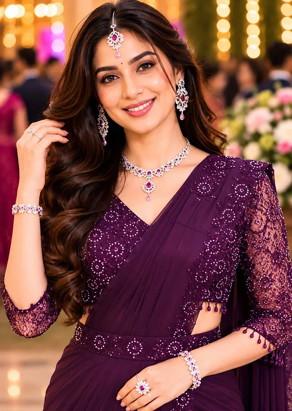 Plum_Purple_Lycra_Designer_Saree_Default_Title