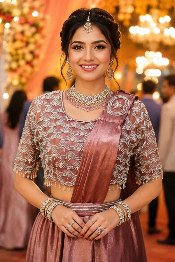 Rose_Gold_Premium_Satin_Crush_Ready_To_Wear_Saree_Default_Title