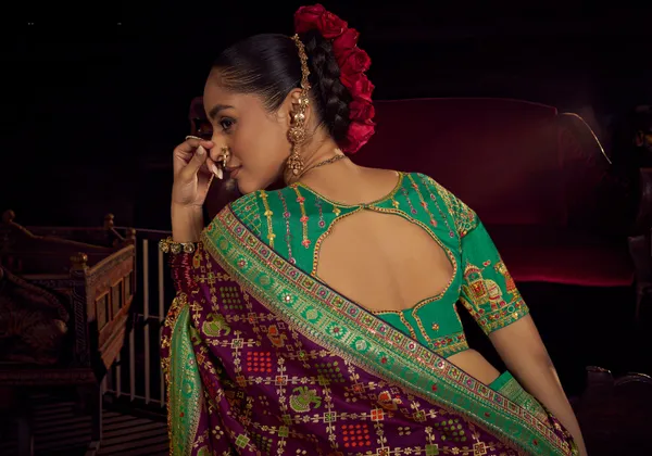 Royal_Purple_Pure_Viscose_Dola_Saree_With_Sea_Green_Designer_Border_Fancy_Lace_Default_Title