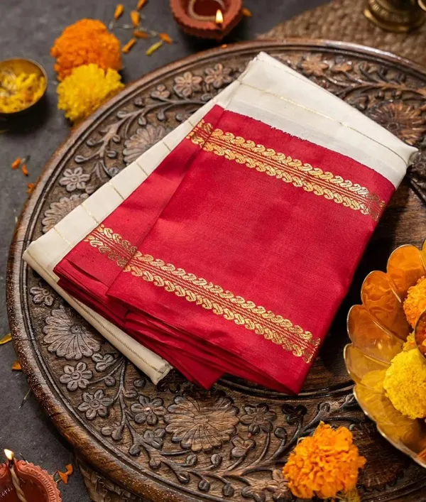 Ivory_White_Banarasi_Soft_Silk_Saree_With_Royal_Red_Gold_Zari_Heavy_Brocade_Weaving_Border_Default_Title