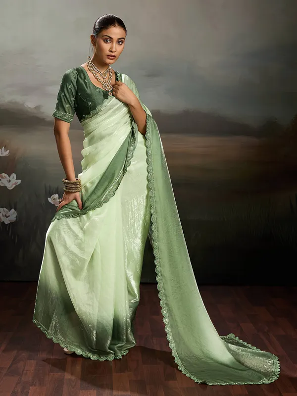 Mint_Green_Satin_Saree_With_Designer_Lace_Border_Default_Title