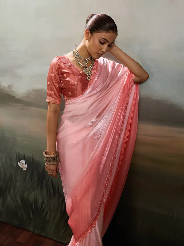 Blush_Pink_Satin_Saree_With_Designer_Lace_Border_Default_Title