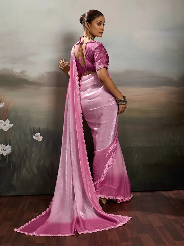Rose_Pink_Satin_Saree_With_Designer_Lace_Border_Default_Title