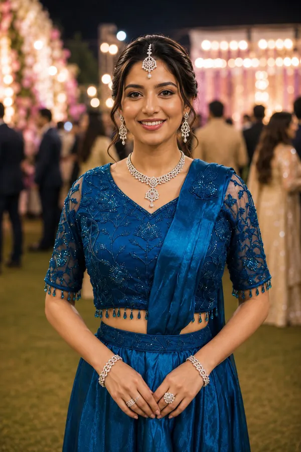 Royal_Blue_Embroidered_Border_Ready_To_Wear_Saree_Default_Title