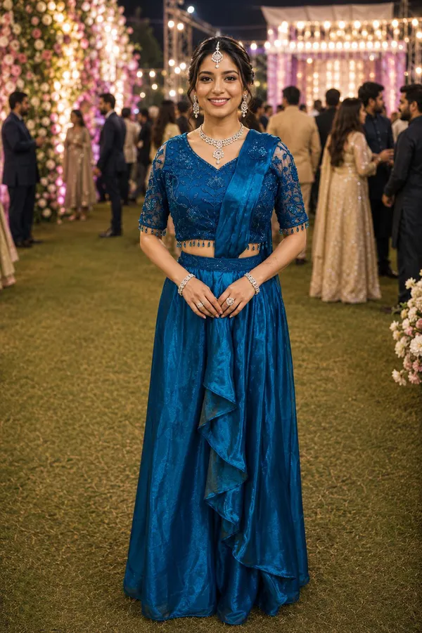 Royal_Blue_Embroidered_Border_Ready_To_Wear_Saree_Default_Title