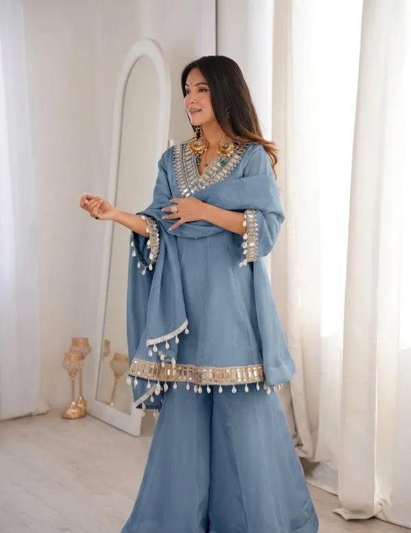 Ethnivo_Sky_Blue_Mirror_Border_Soft_Chinon_Sharara_Suit_Set