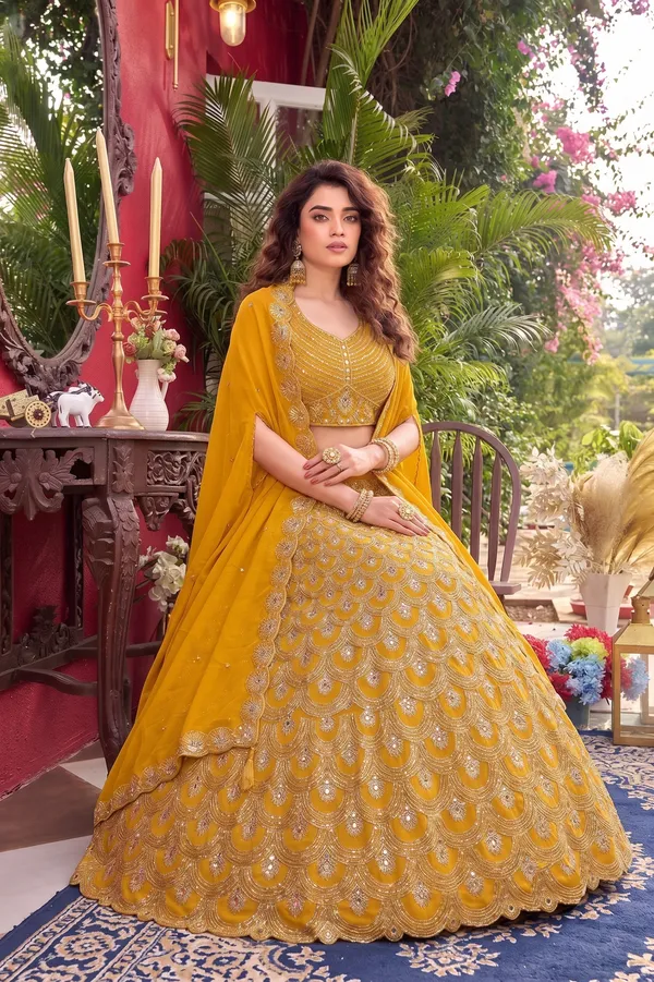 Mustard_Yellow_Real_Mirror_Sequins_Embroidered_Faux_Georgette_Lehenga_Choli_Set_Default_Title