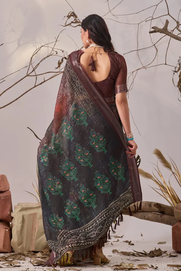 Coffee_Brown_Designer_Border_Classy_Printed_Saree_Default_Title