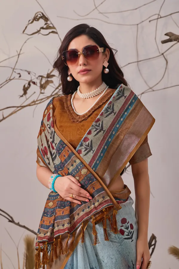 Sky_Blue_Mustard_Border_Classy_Designer_Printed_Saree_Default_Title