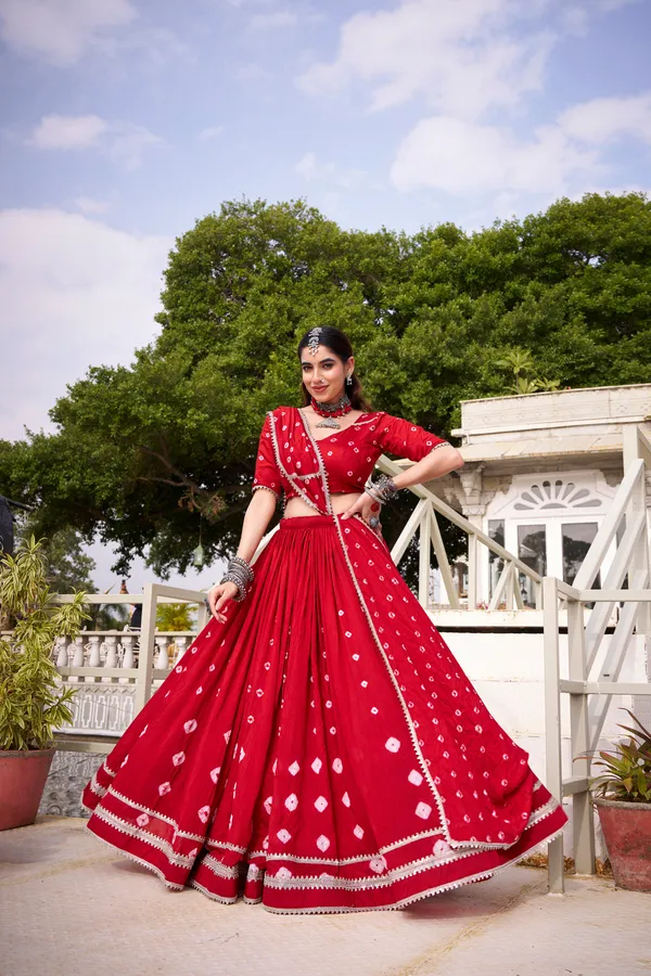 Ruby_Red_Pure_Chanderi_Navratri_Lehenga_Choli_With_Silver_Lace_Border_Default_Title