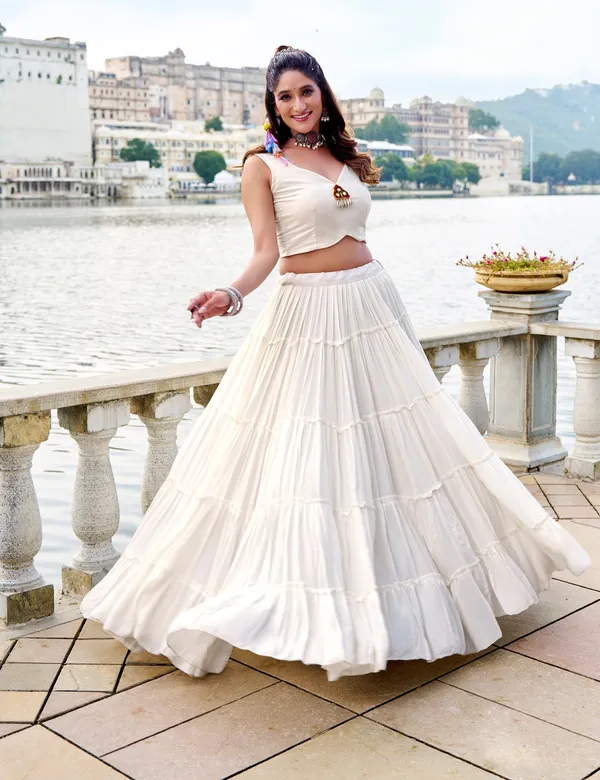 Ivory_White_Navratri_Lehenga_Choli_With_Multicolor_Embroidered_Jacket_Default_Title