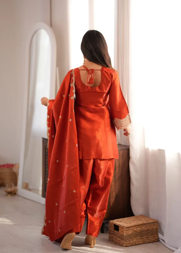 Ethnivo_Rust_Orange_Glass_Roman_Silk_Ready_To_Wear_Festive_Suit_Set_With_Embroidered_Border_Dupatta