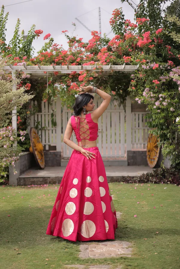 Rani_Pink_Roman_Silk_Navratri_Lehenga_Choli_With_Mirror_Inspired_Designer_Blouse_Default_Title