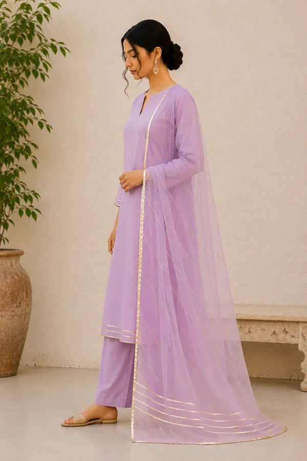 Lavender_Premium_Cotton_Straight_Suit_With_Elegant_Gold_Border
