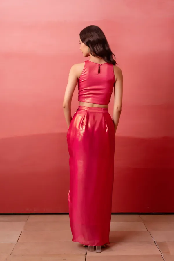 Hot_Pink_Crepe_Indo_Western_With_Scalloped_Embroidered_Border