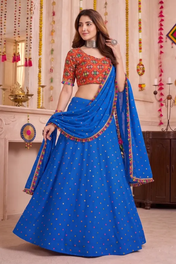 Royal_Blue_Navratri_Lehenga_Choli_With_Multicolor_Embroidered_Border_Default_Title