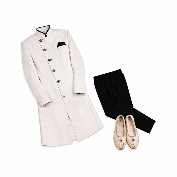 Off_White_Black_Heavy_Readymade_Mens_Indo_Western_Set_With_Stylish_Pant
