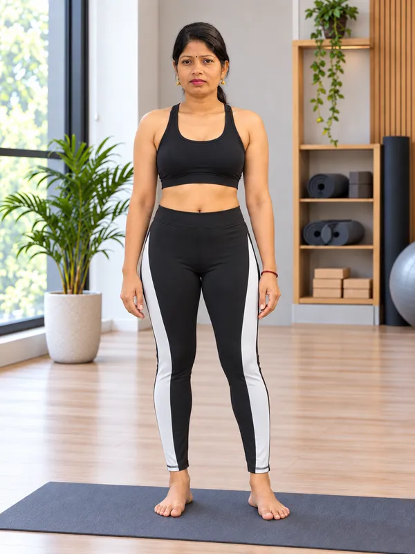 Black_Contrast_Panel_Leggings_for_Women