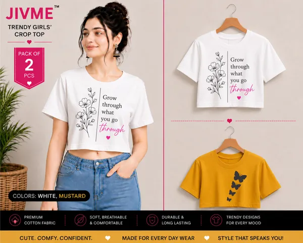 White_&_Mustard_Cotton_Casual_Crop_Top_For_Girls