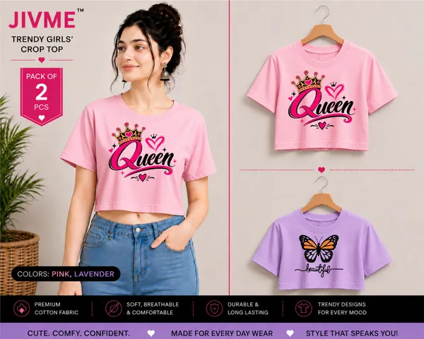 Pink_And_Lavender_Cotton_Crop_Top_Set_For_Women
