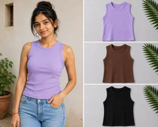 Lavender_Brown_Black_Cotton_Sleeveless_Tank_Top_For_Women_Pack_Of_3