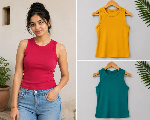 Pink_Mustard_Teal_Cotton_Sleeveless_Fitted_Top_For_Women_Pack_Of_3