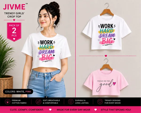 White_&_Pink_Cotton_Graphic_Crop_Top_For_Girls