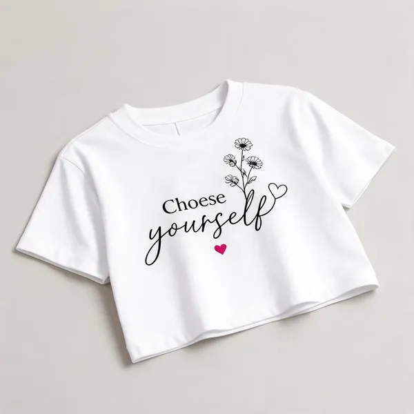 White_Pink_Cotton_Graphic_Print_Crop_Tops_For_Women