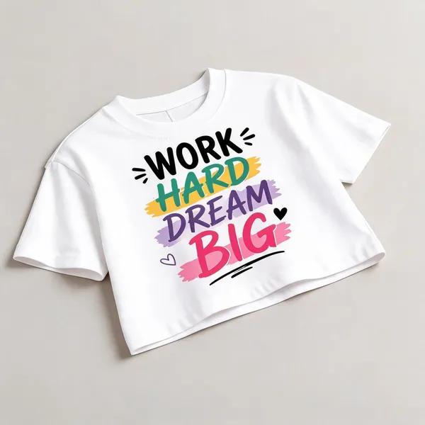 White_&_Pink_Cotton_Graphic_Crop_Top_For_Girls