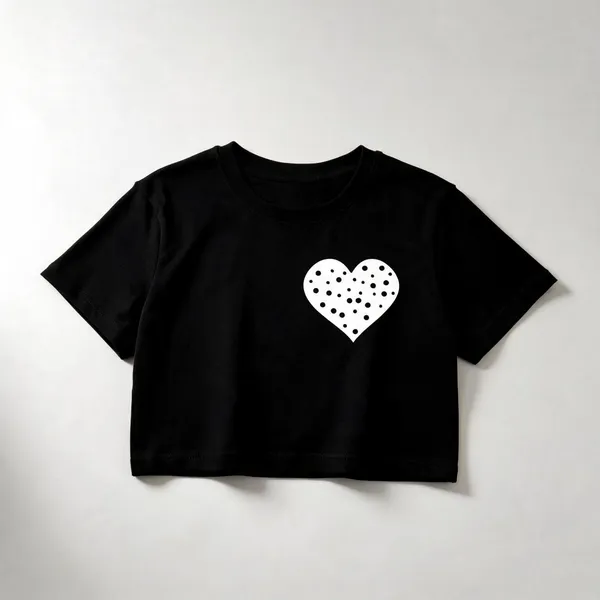 Black_&_Baby_Pink_Cotton_Casual_Crop_Top_For_Women
