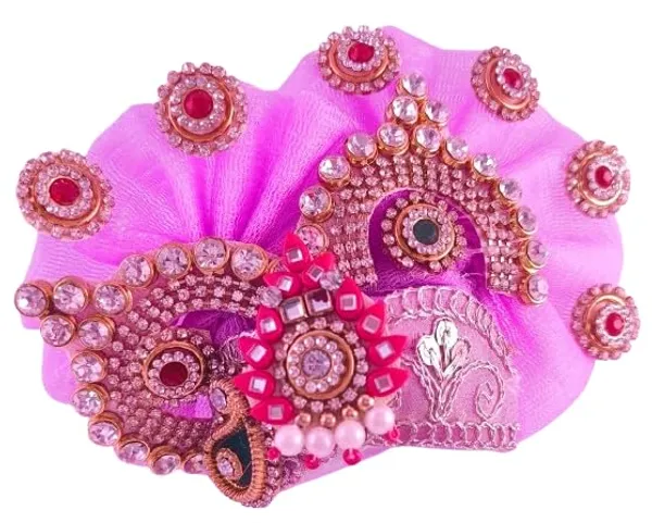 Laddu_Gopal_Satin_Dress_With_Pagdi