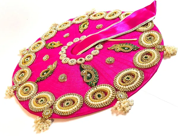 Laddu_Gopal_Satin_Dress_With_Pagdi