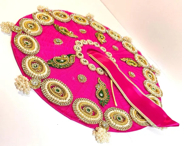 Laddu_Gopal_Satin_Dress_With_Pagdi