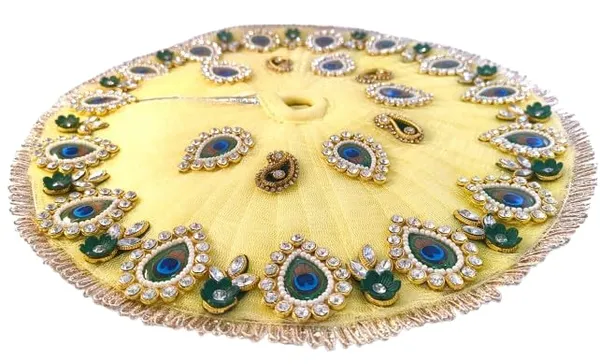 Laddu_Gopal_Satin_Dress_With_Mukut