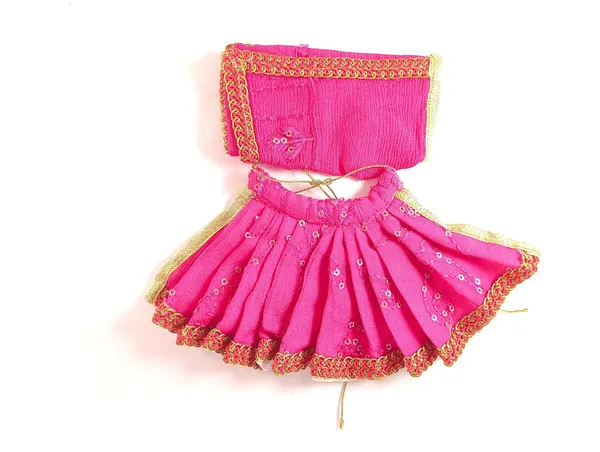 Laddu_Gopal_And_Radha_Rani_Satin_Dress_Set