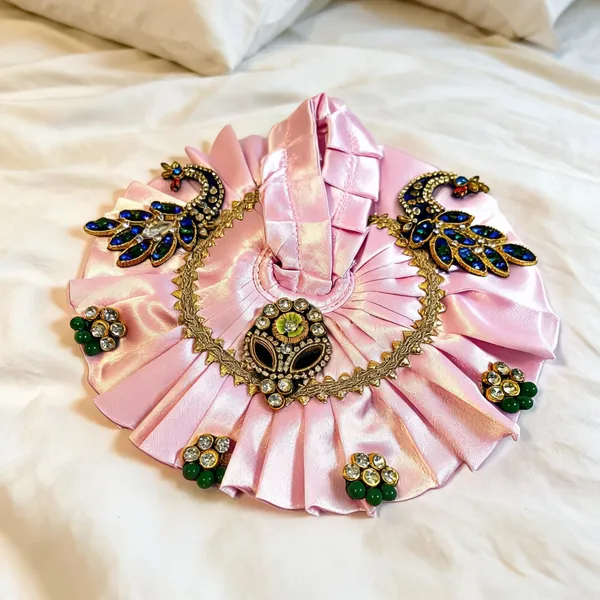 Light_Pink_Satin_Embroidered_Laddu_Gopal_Deity_Dress